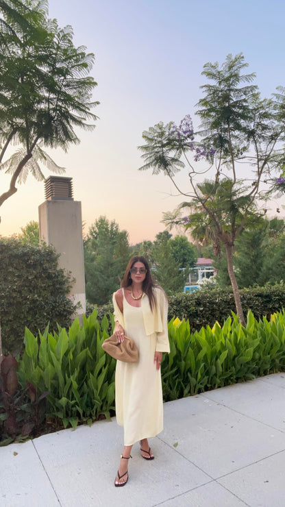 Ensemble minimaliste– robe & surchemise