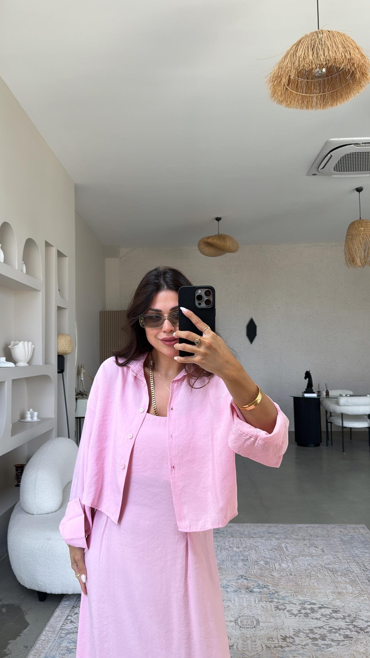 Ensemble minimaliste– robe & surchemise