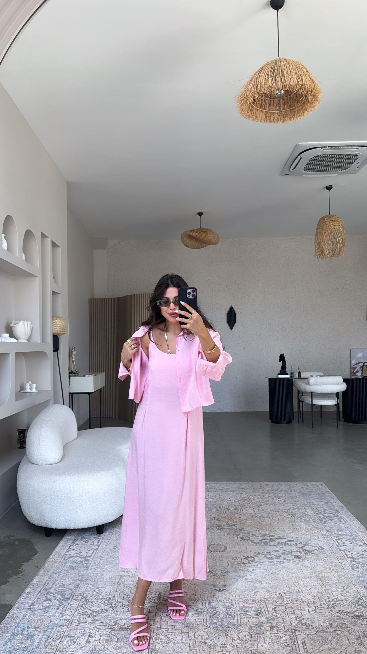 Ensemble minimaliste– robe & surchemise