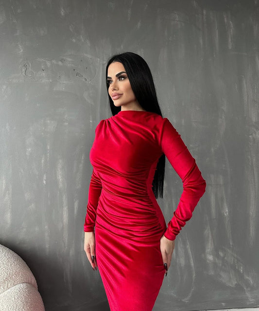 Robe festive - rouge